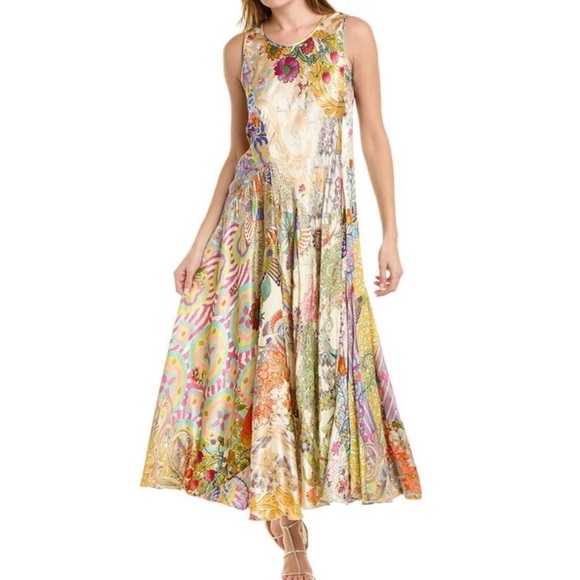 Johnny Was Floral Multicolor Maxi Dress - Picture 4 of 12